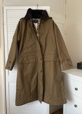 Never Worn With Tag Barbour House Of Hackney Petiver Waxed Coat (uk 10)