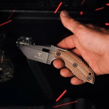 TAKUMITAK 6.5" Tactical Tanto Fixed Blade Camping Knives for Men MOLLE Gear