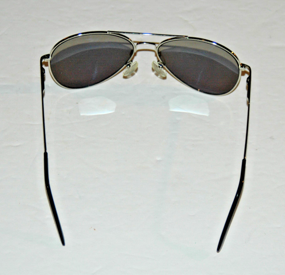 Mirror Aviator Sunglasses CE 2018 Greenish Blue Chrome Metal Frame Shades-image