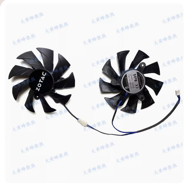 PC用ファン・クーラー ZOTAC GEFORCE GTX1050 Ti 4GB128BIT GDDR5 New Graphics Card Cooling Fan For ZOTAC GTX1050 1050ti 4GB