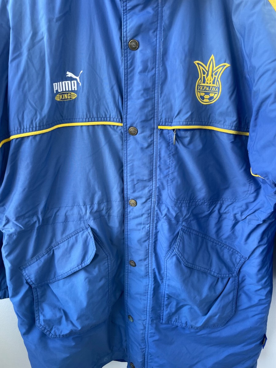UKRAINE 1998 NATIONAL TEAM FOOTBALL SOCCER TRAINING JACKET COAT