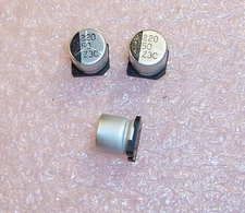 QTY (40) 220uf 50V 105' SMD ELECTROLYTIC CAPACITORS CZM221M1HG10 JAMICON ROHS 