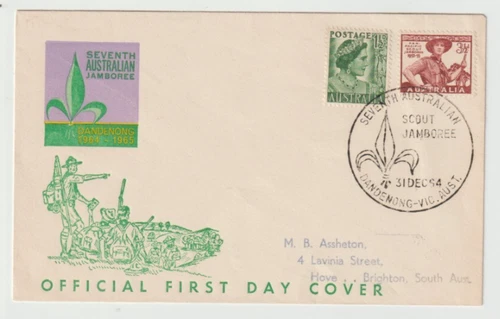 31/12/1964 Australia FDC - Seventh Australian Jamboree Dandenong 1964 - 1965