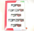 Set with 5 Lippe mobile - bus models 1:87 Rietze
