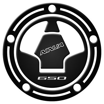 Fuel Cap Schutz Tankdeckel Kawasaki Ninja 650 2010 2015 PRE-086 (Black)