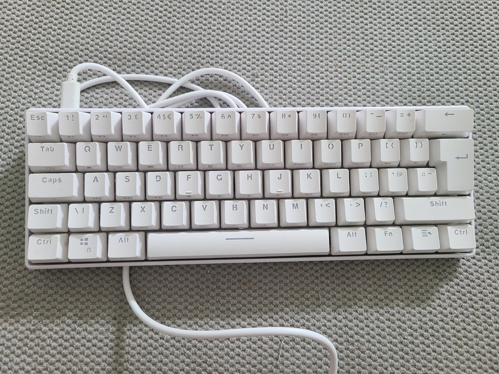 62-Key RGB Gaming Keyboard with LED Backlight, Compact Design for Gamers