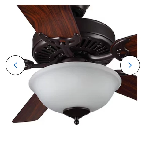 Monte Carlo BF2-BZ Bronze Ceiling Fan II 52" 5 Blade Builder 132cm W/ Light NEW - Picture 5 of 5