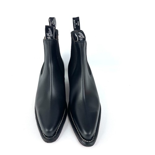 RM Williams Millicent Boot Womens AU/US 6 UK 3.5 EU36 Black Yearling Leather New - Picture 3 of 13