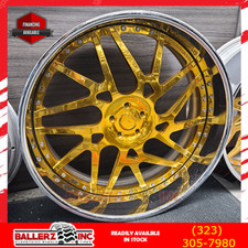 24x9- 26x10 Forgiato Twisted Maglia 24k Gold 5x4.75 Old School Impala Forgis 24x9- 26x10 Forgiato Twisted Maglia 24k Gold 5x4.75 Old School Impala Forgis