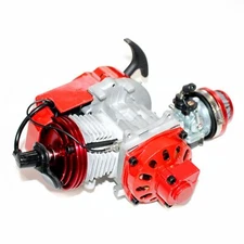 Performance Racing Red 49cc 2 stroke Engine Motor Mini Pocket Quad Dirt Bike ATV