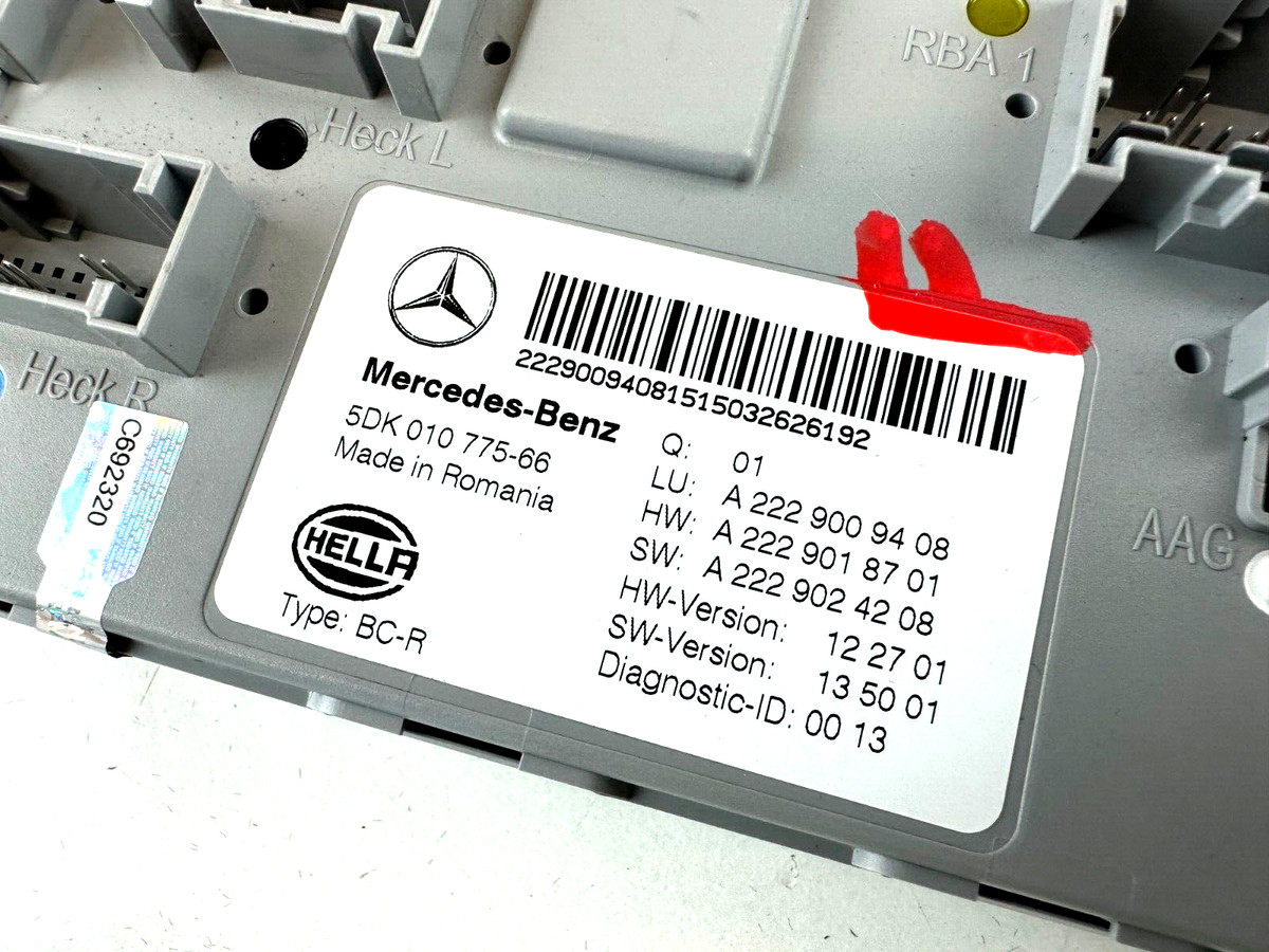 MERCEDES BENZ S-CLASS W222 2016- S300H / SAM CONTROL MODULE 