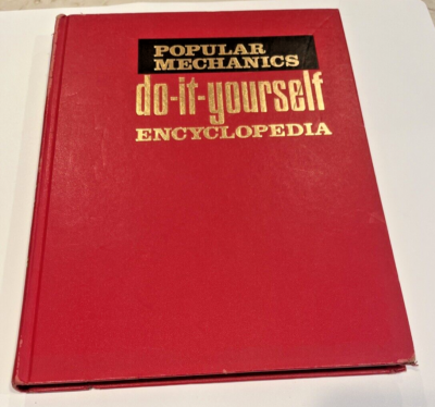 #ad #ad Popular Mechanics Do It Yourself Encyclopedia Hard Cover Book Opening Edition $4.80