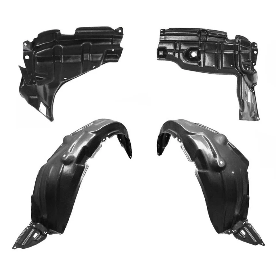 Front Fender Liner & Undercover Set w/ Clips For 2007-2010 Yaris Hatchback Foto 2 de 4