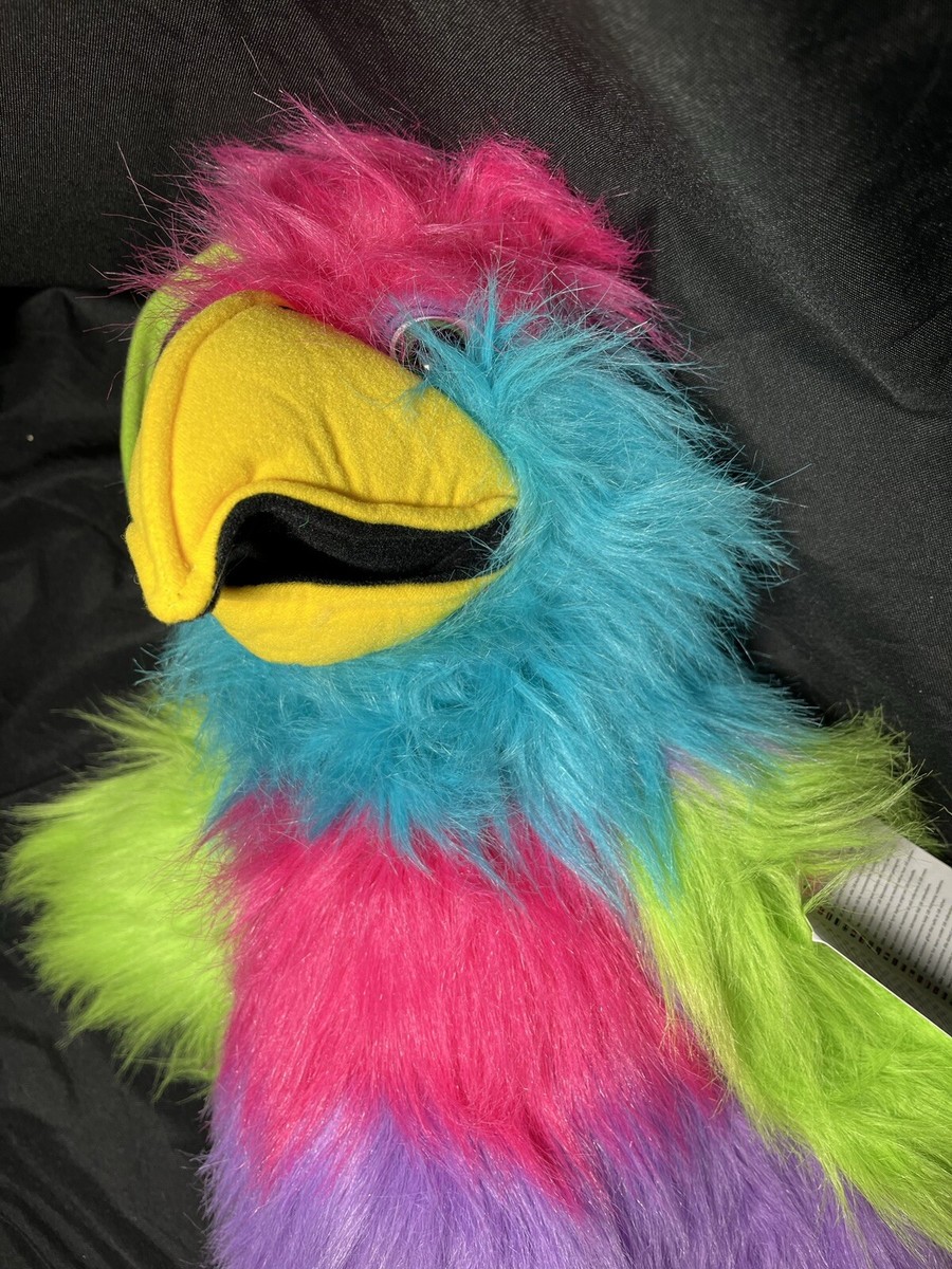 45cm The Puppet Company Large Baby Birds Scarlet Macaw Black Crow Make Sound Han