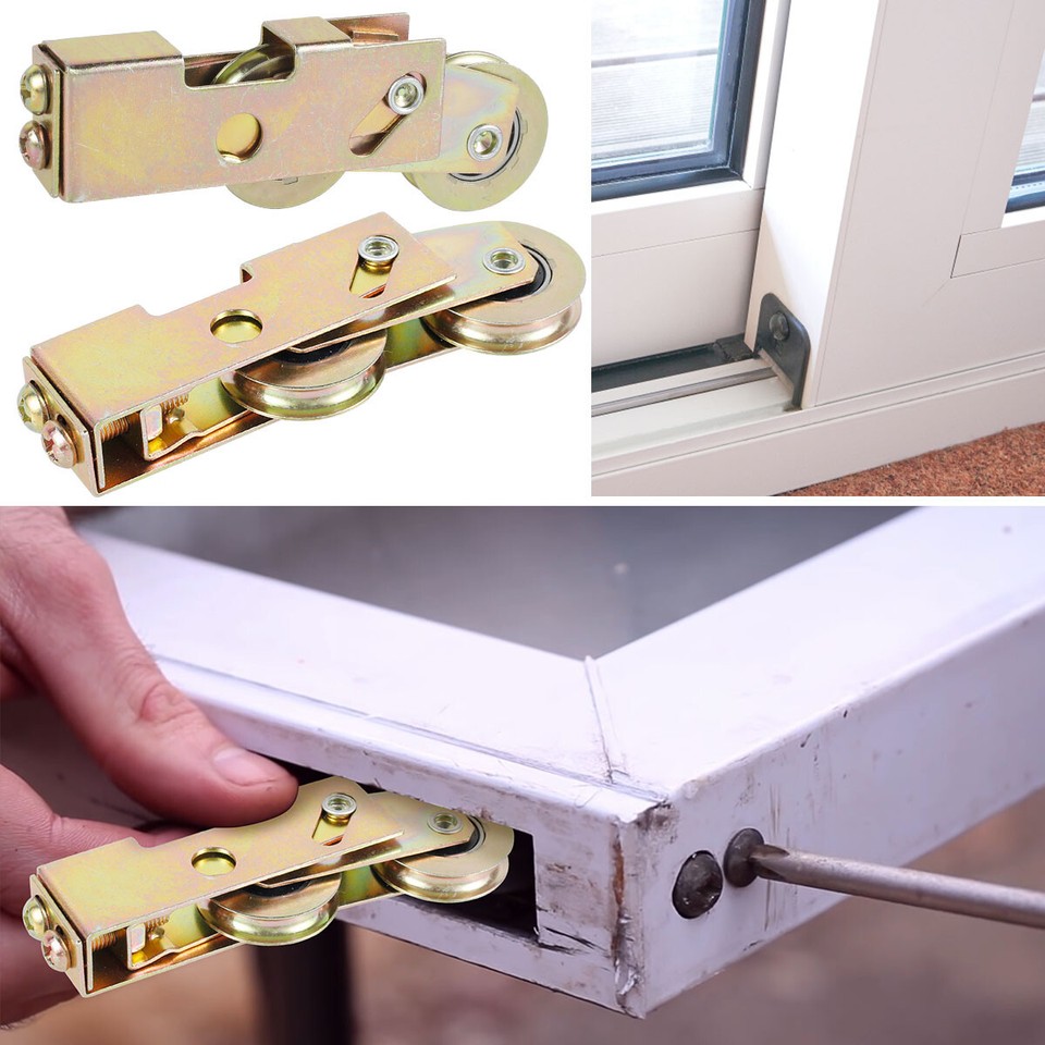 2Pcs Sliding Patio Door Rollers 11/4inch Sturdy Sliding Door Tandem
