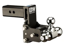 B&W Trailer Hitches Trailer Hitch Ball Mount - 2.5" Model 8 Blk T&S Tri Ball