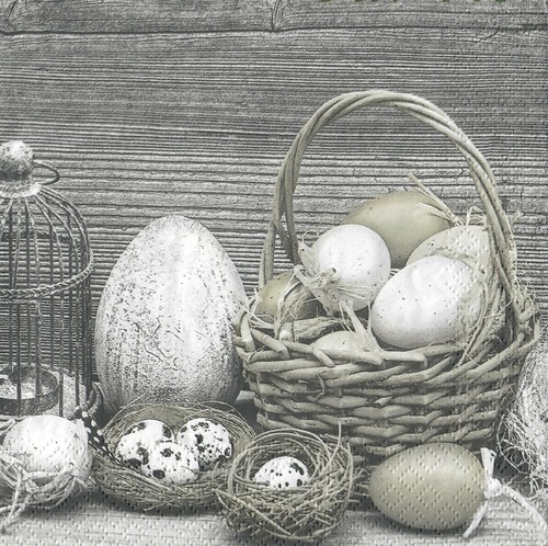 4 servilletas de papel individuales decoupage mesa de artesanía flores de Pascua tulipanes huevos 79 - Imagen 2 de 3