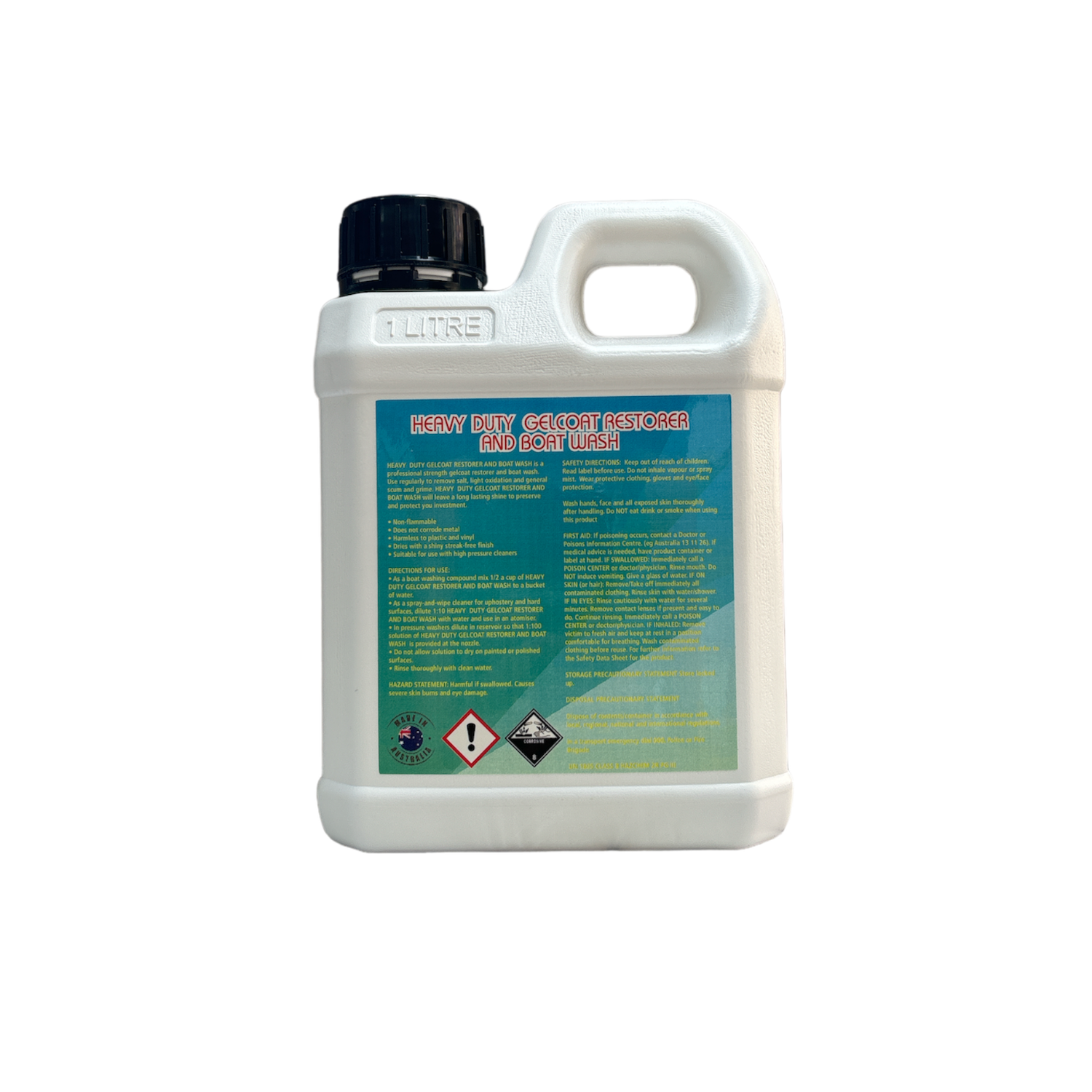 Boat Wash Gelcoat Restorer H/Duty Marine Stain Remover Waterline/Rust