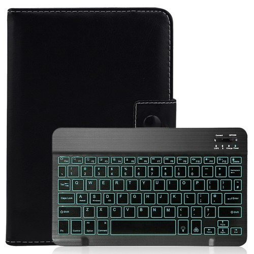 Gift For Amazon Fire HD 10 9th 7th 5th Gen Keyboard Universal Leather Case Cover - Picture 14 of 38