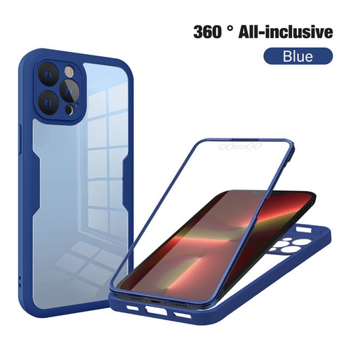360 Clear Case For iPhone 7 8 Plus X XR XS 11 12 13 14 15 16 Pro Max Hard Cover - Picture 10 of 14