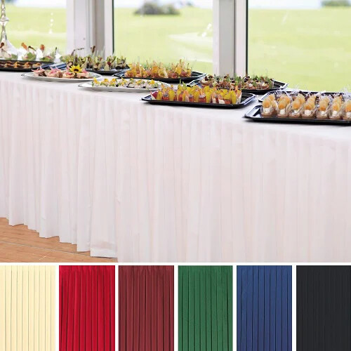 Duni Tableskirt Gonna In Non Tessuto Dunicel® Effetto Stoffa Tavolo Buffet Pz 1 foto 5