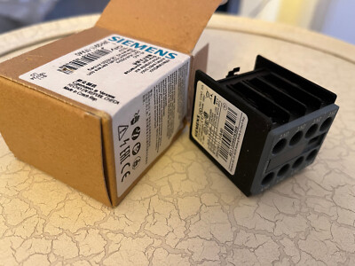 Siemens 3RH2911-1FA40 Hilfsschalterblock 4 Schließer Hilfsschalter frontseitig