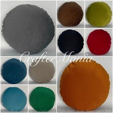 Round Soft Peacock Velvet Cushion Covers Circle Pillowcase Bed Sofa Home Decors