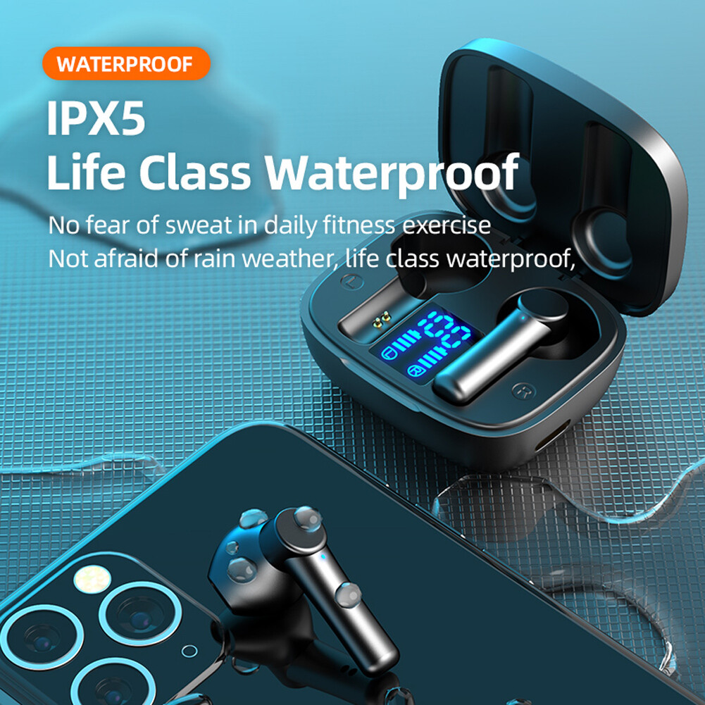 True Wireless Stereo Earbuds Bluetooth Headphones Power