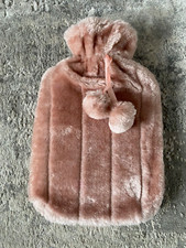 Dziewczęcy Dusky Pink Puszysty pokrowiec i butelka na wodę