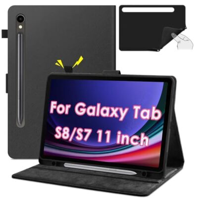 Hülle für Samsung Galaxy Tab S8 2022/S7 2020 11 Zoll mit S Pen HalterUltra Dü...