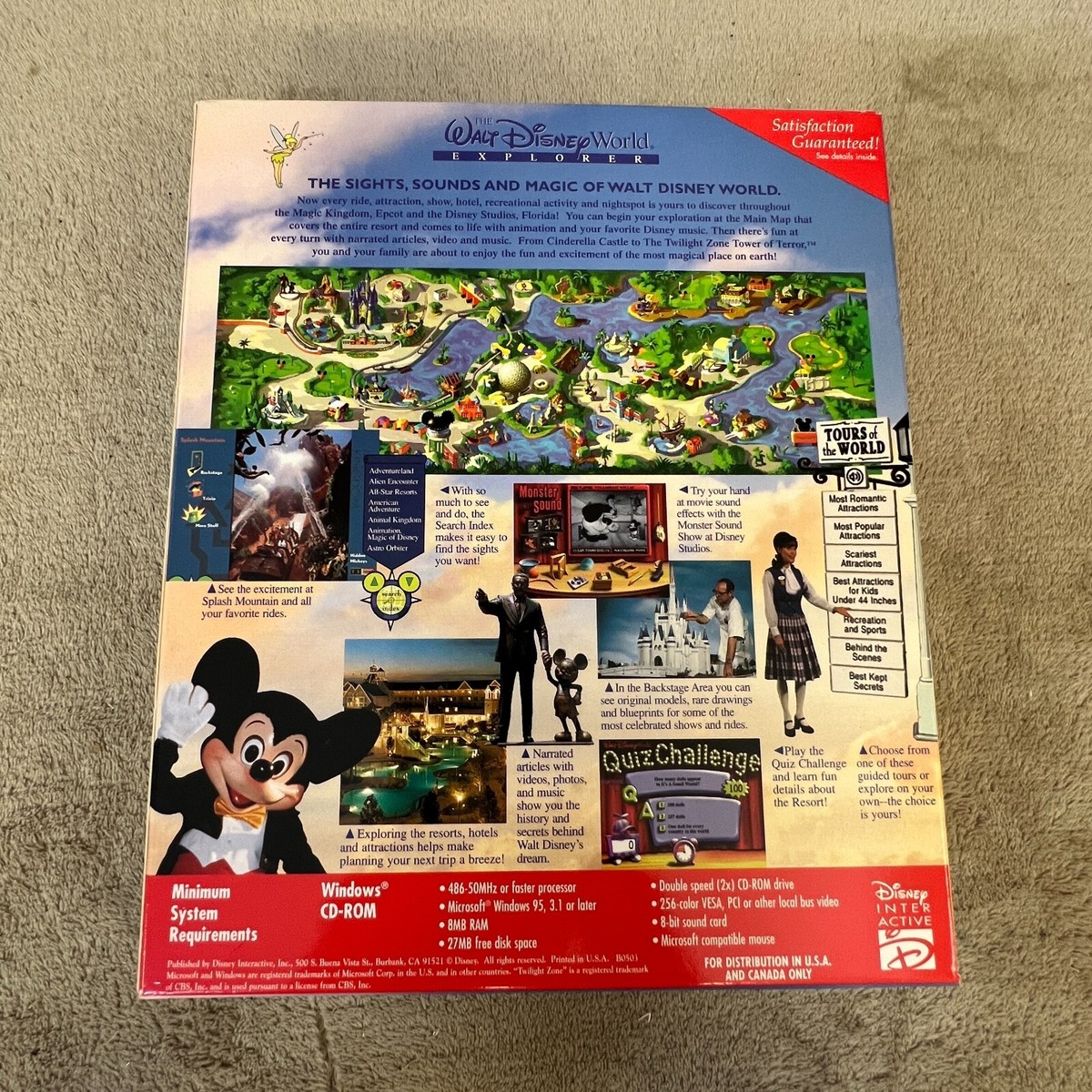 The Walt Disney World Explorer 1996 CD-ROM Windows 95 Interactive