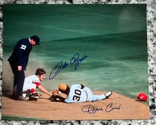 Pete Rose Dave Cash Dual Signed 8x10 Photo Reds Pirates