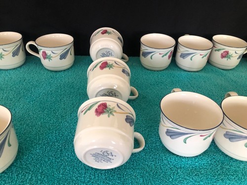 Set of 3 Lenox Poppies on Blue Mugs - Picture 4 of 7