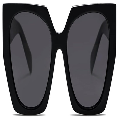 Sonnenbrille Damen Polarisiert Vintage Retro Cateye Verspiegelt Groß Eckig