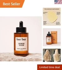 Natural Hair Growth Oil with Vitamin C & Organic Nettle for Strong, Shiny Hair