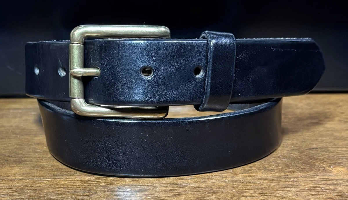 Gap Factory Black leather belt, large Genuine Leather Belt | Gap main image 3