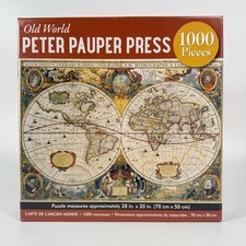 Old World Map 1000 Piece Jigsaw Puzzle by Inc. Peter Pauper Press 2019. NIB