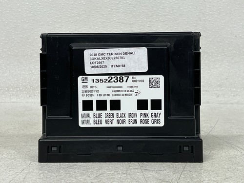 ⭐2018-2020 GMC TERRAIN DENALI BCM BCU BODY COMPUTER CONTROL MODULE OEM LOT2667 - Picture 1 of 10