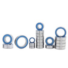 RC Bearing Kit Compatible with Traxxas Slash 4X4 4WD VXL ABEC 3 Blue Rubber S...