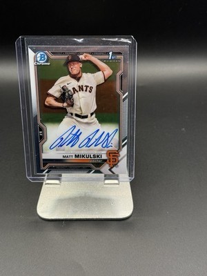 2021 Bowman Draft Matt Mikulski CDA-MMI 1st Auto | San Francisco Giants