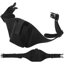 Adjustable Mic Pack Belt for Sports Durable Neoprene Black Waist Fanny Pack
