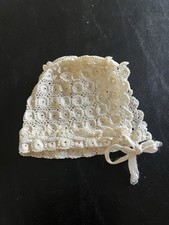 Antique Lace Infant Bonnet - Early 1900s - Excellent Condition