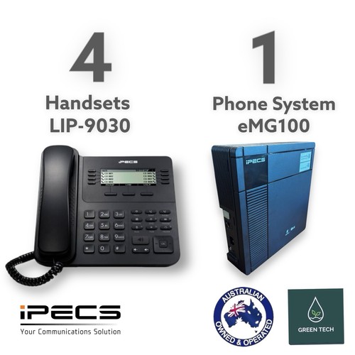 iPECS Ericsson-LG Telephone System eMG100 w/ 4 iPECS LIP-9030 IP Paperless Phone - Bild 1 von 17