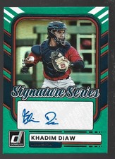 Panini 2026 Donruss KHADIM DIAW Teal Signature Series Auto #/25
