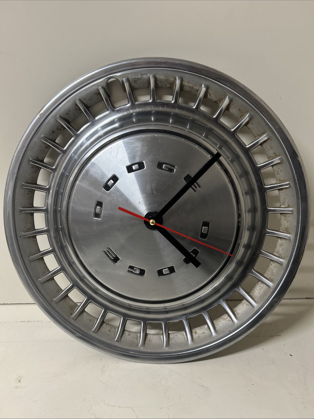 Vintage Dodge Hubcap Clock For Garage Man Cave -great Gift