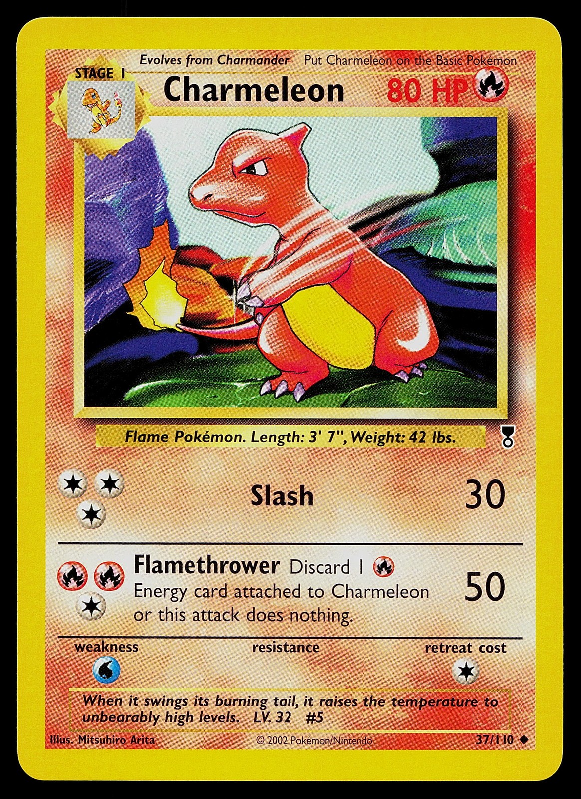 Pokemon Card - Charmeleon Legendary Collection 37/110 Uncommon