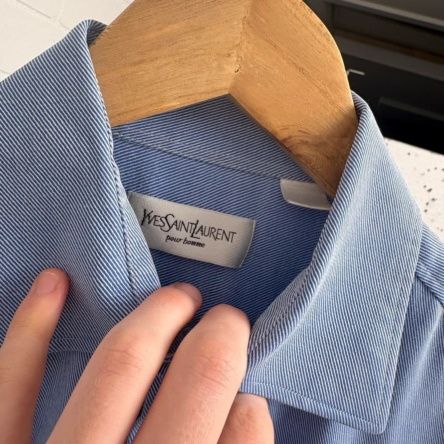 YSL Blue Short Sleeve Shirt image 5