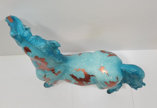 Breyer Limited Ed. No. 1815 Bisbee Speckled Turquoise & Copper Veining - Picture 15 of 17