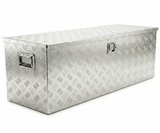 Aluminium Deichselbox Staubox für Anhänger Pritsche LKW 1250x410x410mm Alu