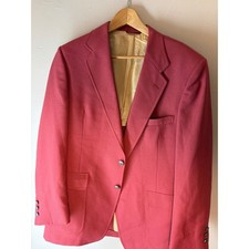 Hart Schaffner  Marx Jack Nicklaus Golden Bear Red Blazer Sport Coat Vintage